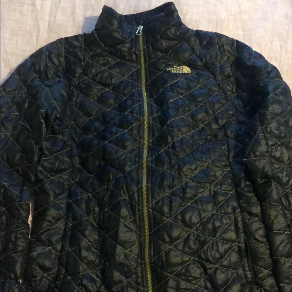 Black North Face Thermoball Puffer Jacket